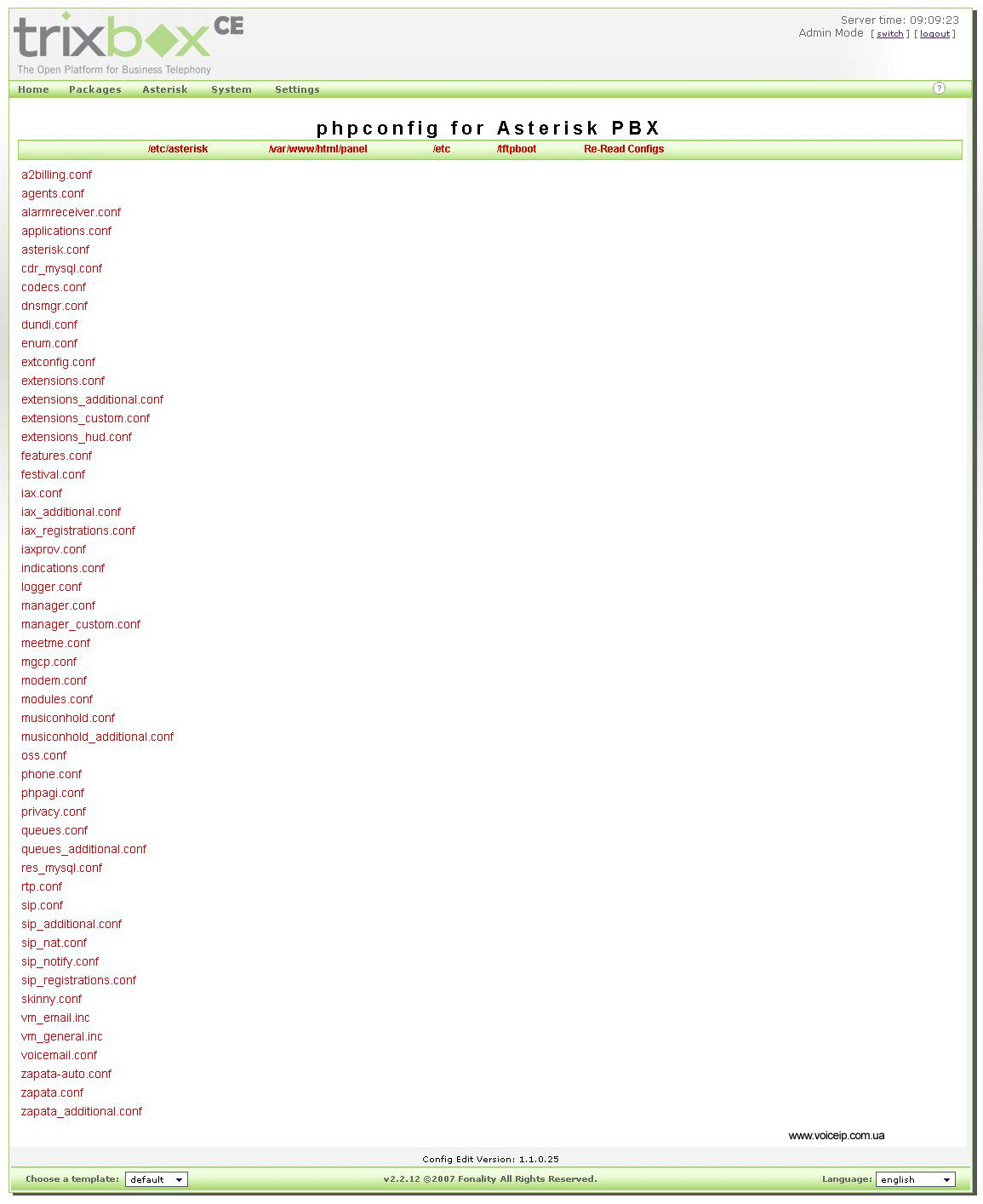 Нажмите для увеличения Config Edit